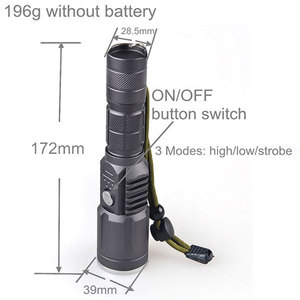 <span class=keywords><strong>Surefire</strong></span> <span class=keywords><strong>ไฟฉาย</strong></span> USB ชาร์จได้,<span class=keywords><strong>ไฟฉาย</strong></span>ยุทธวิธีซูมได้<span class=keywords><strong>ไฟฉาย</strong></span> Led กันน้ำ - Product Image 4