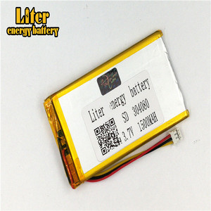 Socket 2.0-3 P 304080 Ultra-thin polymer lithium battery 1500 mah outdoor lighting 3.7 V equipment medical with ntc - Product Image 3