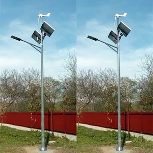 Lampu Jalan Sistem Hibrida Tenaga Surya 40W, dengan Harga Generator Angin