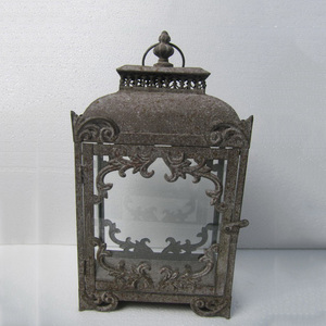 Candelabro <span class=keywords><strong>de</strong></span> hierro <span class=keywords><strong>forjado</strong></span> para exteriores, farol decorativo - Product Image 4