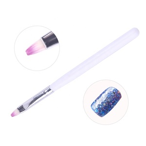 Misscheering White Nail Art Brush UV Gel Polish pittura disegno pennelli sfumati <span class=keywords><strong>penna</strong></span> per unghie accessori per punte per unghie fai da te Manicure - Product Image 1