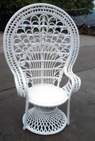 Fauteuil en Rotin Canne Paon Fait Main Nouveau Design
