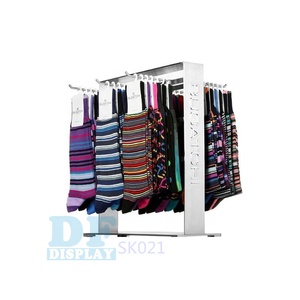 SK030W Happysock Bằng Gỗ Sock Rack <span class=keywords><strong>Countertop</strong></span> Hiển Thị Với Slatwall Móc Hiển Thị - Product Image 6