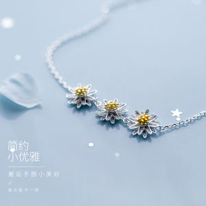 Braccialetti con Charm a Forma di Margherita in Argento per Donne, Gioielli in Argento Sterling 925 all'Ingrosso - Product Image 5