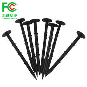 Chevilles de sol en plastique, clous en plastique/piquets de paillette pour la fixation des tapis de mauvaises herbes, 100 pièces - Product Image 6