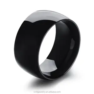 Китайские ювелирные украшения из нержавеющей стали оптом, полированный мужские кольца Золотое кольцо без камней дешевой цене 18K Золотое кольцо