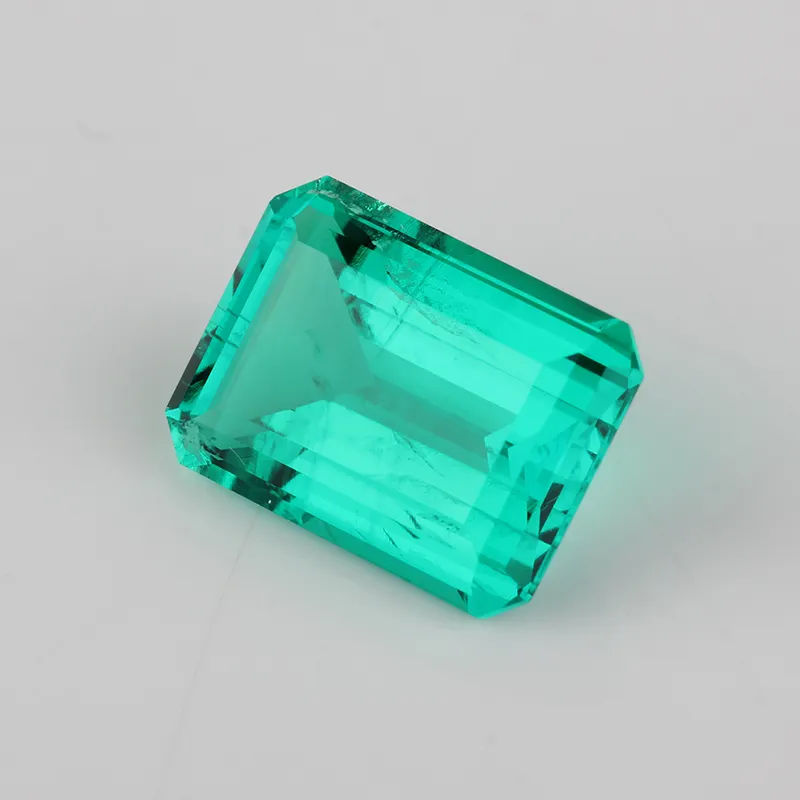 Wholesale 7*9ミリメートルOctagon Emerald Cut Green Synthetic Colombian Emerald Stone Price