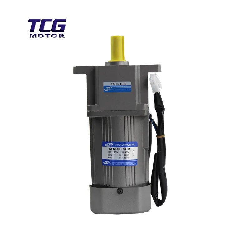 Variable speed motor with speed controller,90-1400rpm, 200W AC Micro motor special for small machine