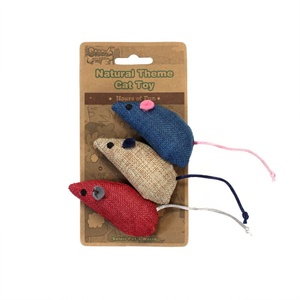 Eco-Amichevole naturale di Canapa Del Mouse Materiale di Pesce Carino Animali Morbido Peluche Ripiene di Graffiare A Caccia di Tessuto Giocattoli Del Gatto - Product Image 2