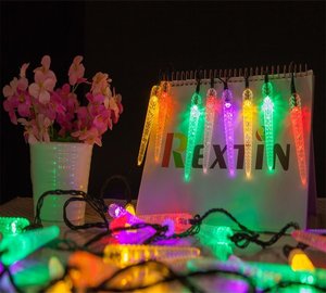 Maíz Luces Solares de la Secuencia RGB Impermeable luz de Navidad Al Aire Libre para Jardín Patio Camino Paisaje Valla - Product Image 1