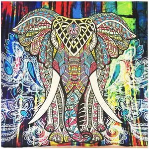 DaiRui Éléphant Fantaisie Tapisserie Murale, Mandala Tapisserie Bohème Tapisserie Hippie
