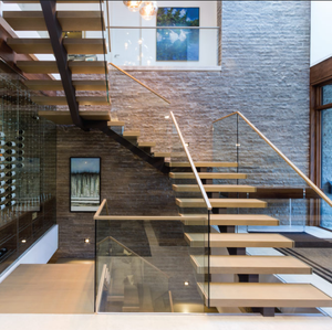 Design moderne bon <span class=keywords><strong>prix</strong></span> droite d'<span class=keywords><strong>escalier</strong></span> en <span class=keywords><strong>bois</strong></span> en acier - Product Image 2