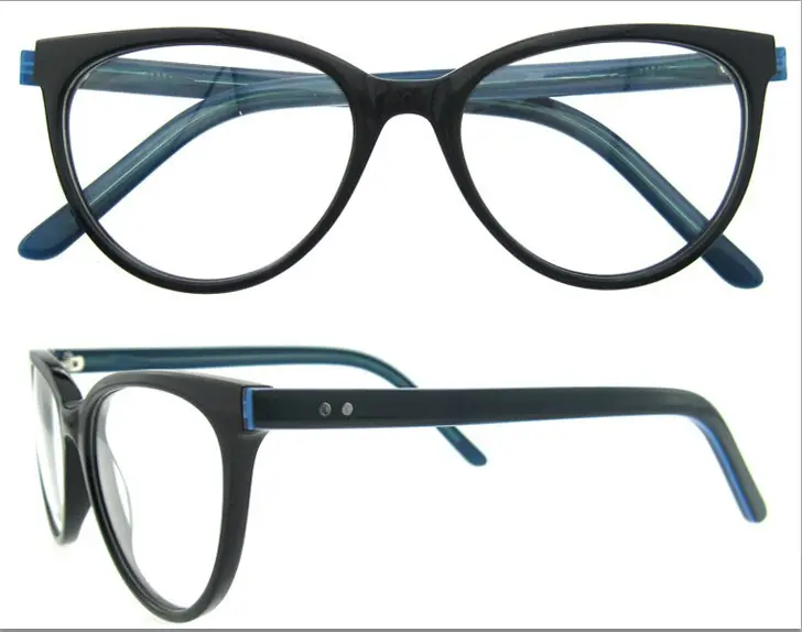 למעלה למכור נשים משקפיים אנטי עייפות myopie שחור עין חתול אופנה מרשם משקפי ג 'וני דפ משקפיים עם CE