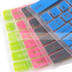 <strong>Silicone</strong> <strong>Slim</strong> <strong>Keyboard</strong> Cover Film Portable Fold Laptop <strong>Keyboard</strong> Case - Product Image 1