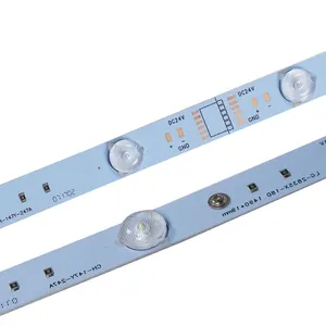 backlight light box led strip light bar SMD3030 2835 5050 3014 5730 led lattice diffuse led light strip with lens