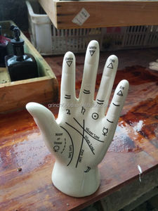 Organizzatore di Gioielli in Ceramica a Forma di Mano per la Lettura del Palmo, Ornamento Decorativo per Mani, Stile Gitano, per Divinatori - Product Image 3