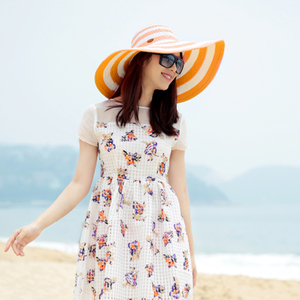 <span class=keywords><strong>Playa</strong></span> del nuevo verano barato sun paper sombrero de paja - Product Image 6
