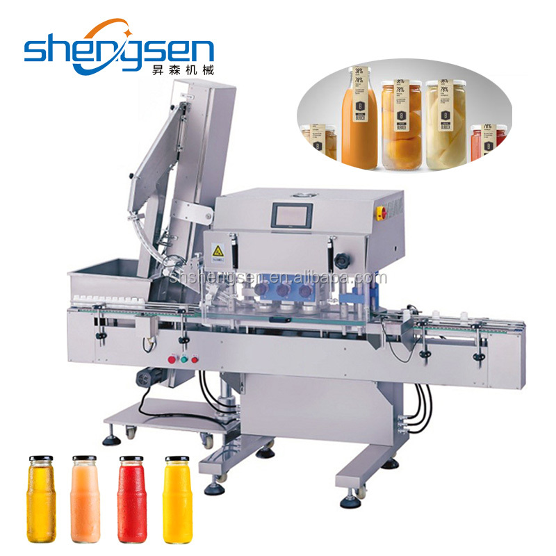 Автоматическая вакуумная машина для укупорки стеклянных бутылок