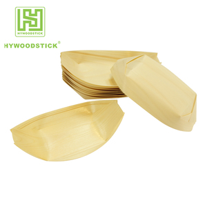 Usa e getta di Bambù di Legno di Figura della Barca Vassoio di Cibo - Product Image 5