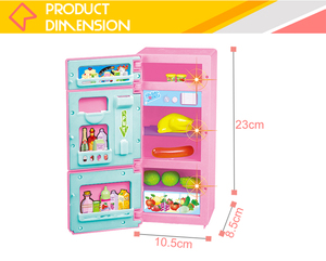 Prezzo a buon mercato casa giochi per bambini giocattoli di plastica elettrodomestico da cucina <span class=keywords><strong>frigorifero</strong></span> - Product Image 4