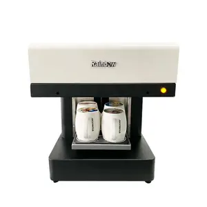 Digital 3d kuchen drucker drucken foto lebensmittel druck maschine auf cappuccino