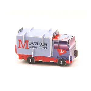 New product china supplier EN71 ASTM small plastic puzzle toy car for promotion