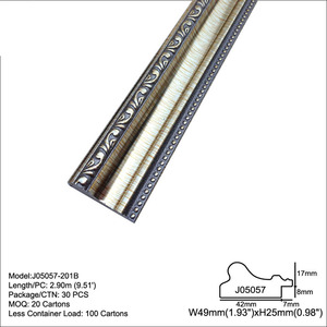 Tốt nhất slaes Polystyrene PS Chất liệu 49*25 mét Kích thước Antique Vàng nhựa hình ảnh gương khung mouldings - Product Image 4