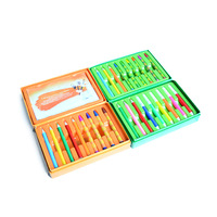 Offre Spéciale Papeterie Ensemble Dessin Outil Kit Boîte de Papier D'emballage Pour enfants 18 Pcs Art, stationnaire, peinture à l'huile, crayons de bain, art supplie