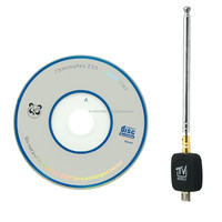 Mikro USB Mini DVB-T HD TV Alıcısı Android için Antenli Dijital Uydu Dongle Alıcısı