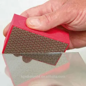 KGS Hand Using Diamond Abrasive Hand Pad for Glass Ceramic Stone and Hard Metal Edge Surface Grinding and Polishing