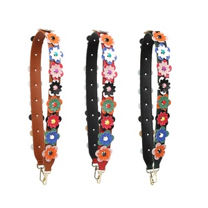 Meetee B-S051 105cm Accessori per Borse Tracolla Lunga Colorata alla Moda Nuovi Modelli con Fiori Cinghia Larga in <span class=keywords><strong>Pelle</strong></span> per Borse - Product Image 1