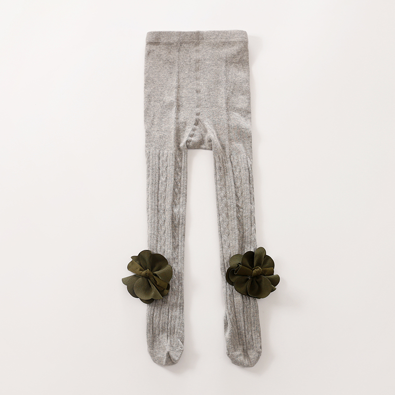 Классические милые однотонные детские колготки в полоску из чесаного хлопка