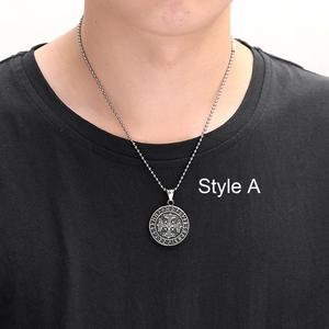 Kalung Liontin Viking Palu Baja Tahan Karat, Perhiasan untuk Pria - Product Image 5
