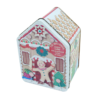 Boîte à biscuits amusante en forme de maison, personnalisable, pour la promotion, l'affichage et le stockage de bonbons