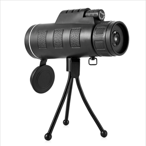 تلسكوب أحادي العين <span class=keywords><strong>40X60</strong></span>, تلسكوب أحادي العين <span class=keywords><strong>40X60</strong></span> عالي الوضوح بمنشور صغير أحادي تلسكوب مع مشبك هاتف محمول ثلاثي القوائم للتنزه في الهواء الطلق - Product Image 3