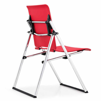 Chaise de bureau Flexible et pliante, avec chariot, tenue pour salle d'entraînement, vente en gros, nouveau design 2018