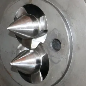 sjz-65/132 twin barrel shaft extruder bimetallic conical double screw