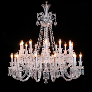 Elegante <span class=keywords><strong>Lampadario</strong></span> Barocco in Cristallo <span class=keywords><strong>Vintage</strong></span> Italiano con Paralume in Tessuto per Arredamento Casa - Product Image 4