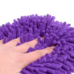 Manopla de limpieza de <span class=keywords><strong>coche</strong></span> de microfibra de chenilla con logotipo personalizado de alta calidad Manopla de lavado sin arañazos Premium para coches - Product Image 6