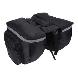 Borse Laterali per Bicicletta Impermeabili con Doppia Tasca, Borsa Portaoggetti per Portapacchi Posteriore, <span class=keywords><strong>Cestino</strong></span> Pieghevole per Sella <span class=keywords><strong>Bici</strong></span> - Product Image 1
