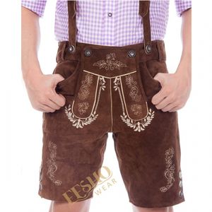 Short en cuir vintage pour hommes Style allemand traditionnel Fabricant de vêtements d'extérieur durables et écologiques - Product Image 1