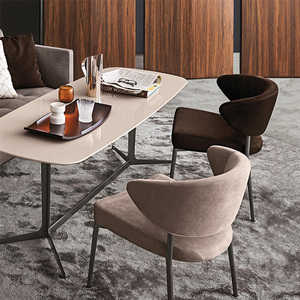 Modern Dining Room Furniture <strong>Linen</strong> Fabric Restaurant <strong>Chairs</strong> - Product Image 6
