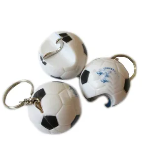 New football shape bottle opener keyring /soccer key ring with opener function chaussures de football keychain