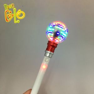 Çocuk oyuncak Led iplik Light Up prenses değnek parti Spinner değnek yıldız şekli - Product Image 3