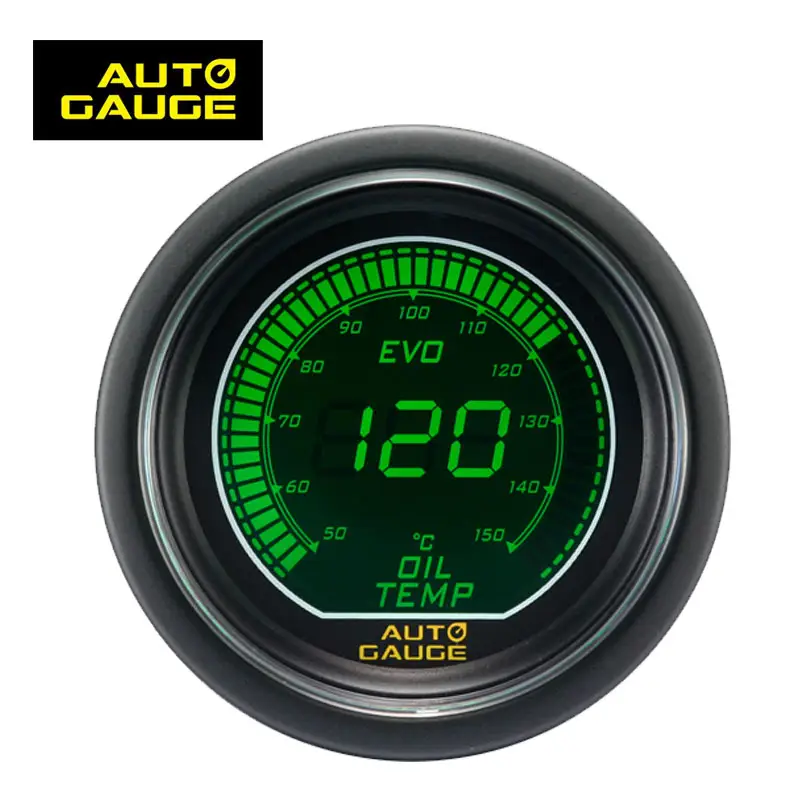 52mm Car Race Tuning Digital LCD Electrical Auto Digital Oil Temperature Gauge