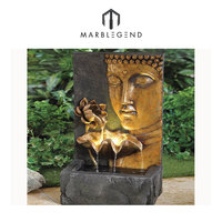 Fontaine d'eau de jardin en forme de Bouddha, pour intérieur et extérieur