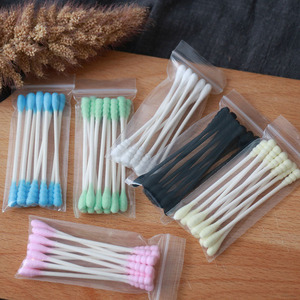 Pratique Voyage Paquet Petit Sac 10 Pcs <span class=keywords><strong>Conseils</strong></span> De Couleur Cosmétiques Coton-Tige - Product Image 1