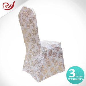 <span class=keywords><strong>Housse</strong></span> <span class=keywords><strong>de</strong></span> <span class=keywords><strong>chaise</strong></span> <span class=keywords><strong>de</strong></span> mariage fantaisie en spandex imprimé à rosettes, vente en gros à prix réduit - Product Image 1