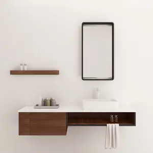 36 inç lüks banyo Dresser Vanity ile seramik lavabo en Foshan