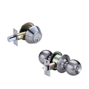MAXAL 2023 High Safety Push Pull Cylindrical Door Knob Lock Lever Handle Combo Lockset Lock